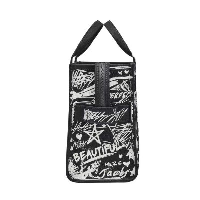 THE PUNK SCRIBBLE CANVAS MEDIUM TOTE BAG